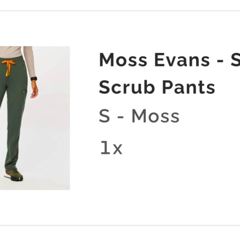 COPY - FIGS Moss Evans - Skinny Scrub Pants in Size SMALL